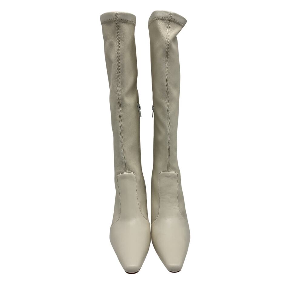 Camila Coelho Sleek White Cara Boots Size 6.5 - Picture 3 of 6